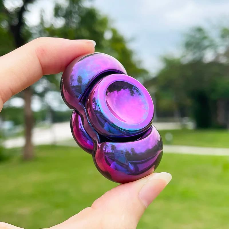Fidget Spinner EDC Zirc Color, Hand Spinner in Metallo, Giroscopio da Dito, Giocattoli Antistress alla Moda, Fidget Toys, Regalo Fantastico (Edizione Limitata)
