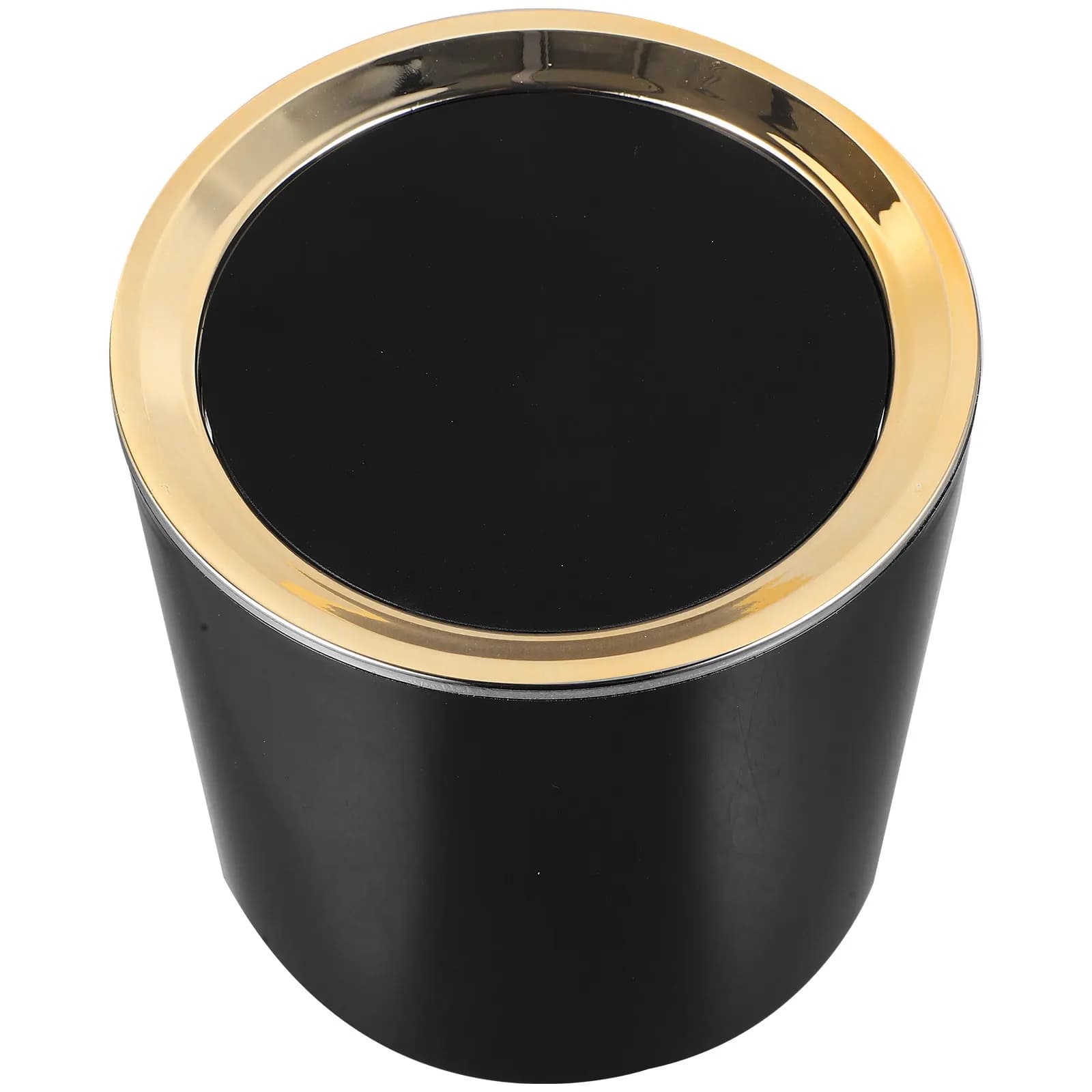 Table Trash Can Small Trashcans Junk Case with Lid Tabletop Office Countertop Wastebasket