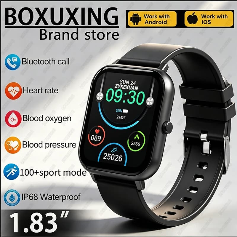 2025 New For Xiaomi Smart Call Women's Watch Bluetooth Sport Fitness Tracker Watch Way Health Monitor Ladies Smartwatch Men
