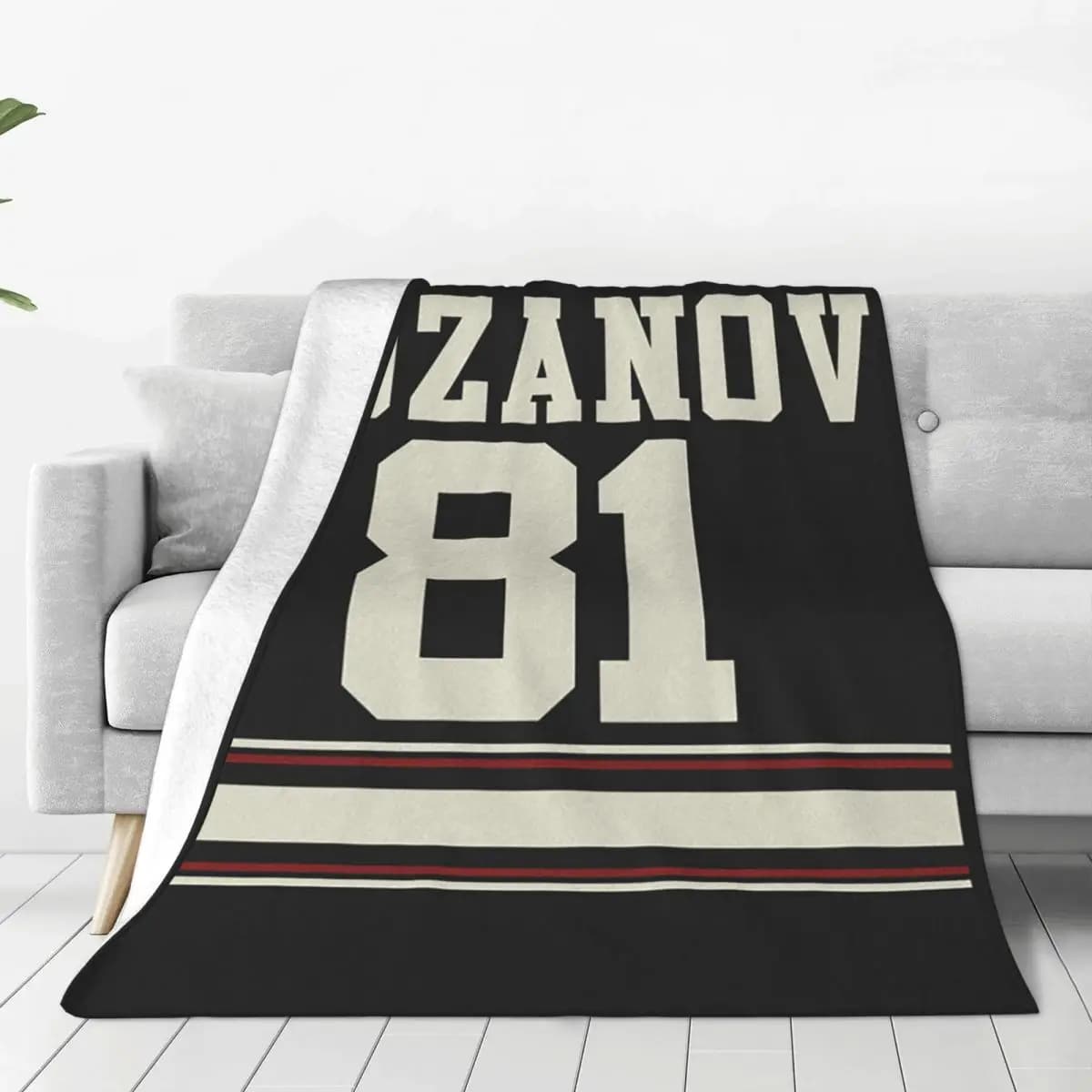 Heated Rivalry Ilya Rozanov 81 Graphic Ottawa Centaurs Blankets Soft Warm Flannel Throw Cover for Bed Picnic Travel Home Sofa