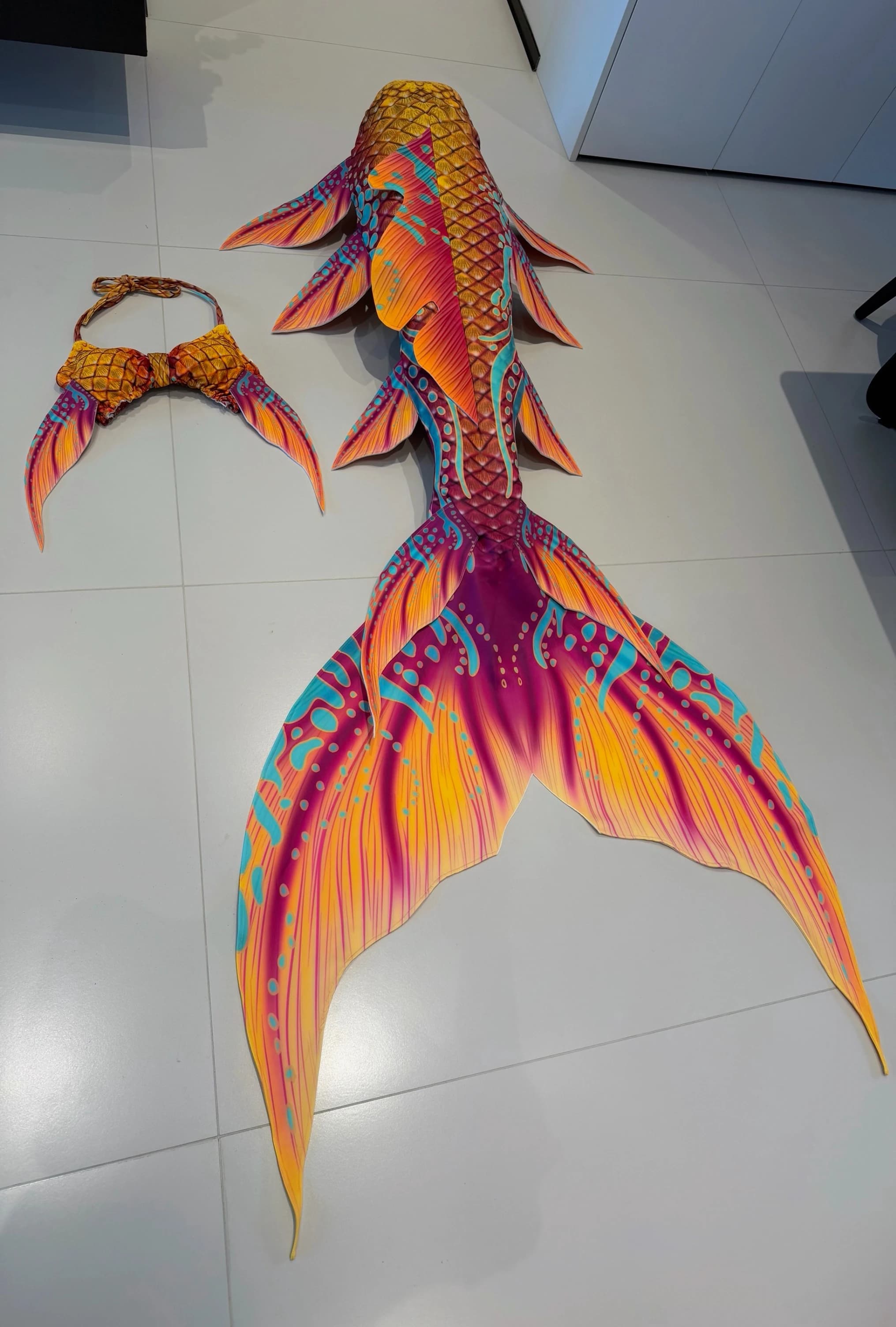 New Mermaid Tail, Customized Tail Fin With Adjustable Bra, Suitable For Professional Aquarium Photography And Performance