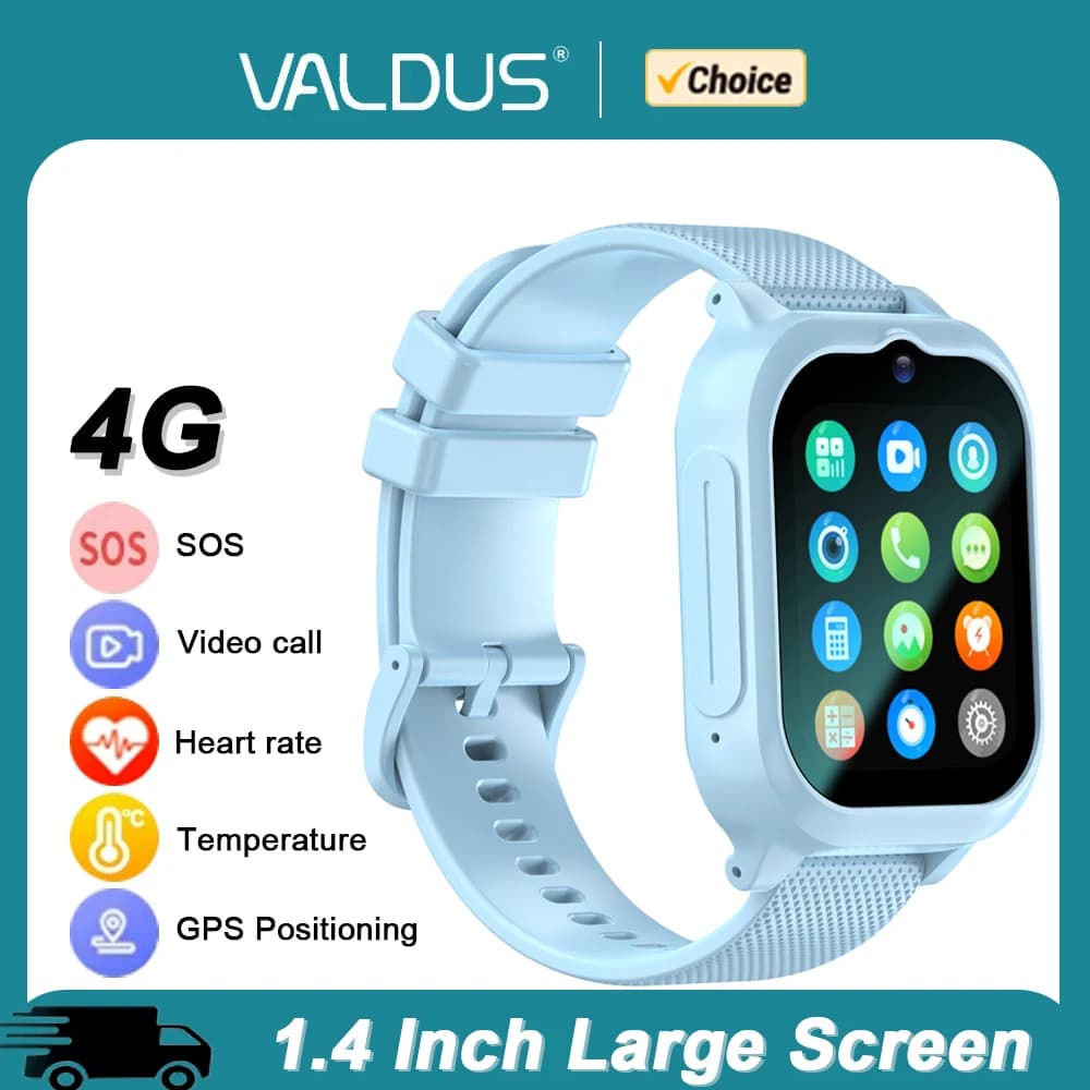 2025 VK26 4G Bambini Smartwatch Con Telecamera HD SOS WIFI GPS Posizionamento Posizionamento Posizione SIM Card Chiamata Bambini Smart Watch Ragazzi Ragazza Regalo