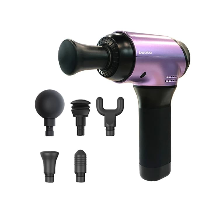 Beoka Professional Gun for Hand Band High Quality Portable Gun Body Muscle Relaxation Deep Fabrics Hot and Cold Head Massage Tool