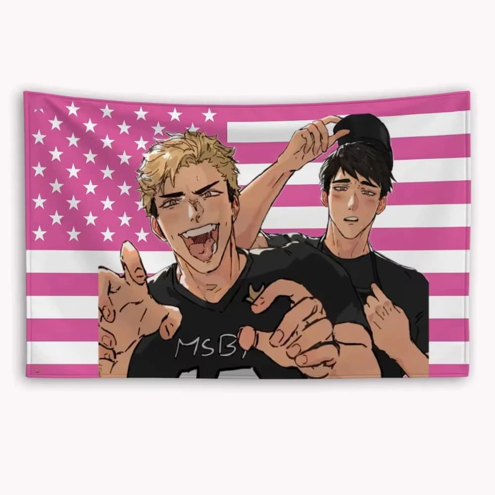 Osamu Miya Miya Atsumu Twins American Flag Haikyuu!! Banner Decoration Garage Flags for Bedrooms Outdoor Decor Tapestry Flaga