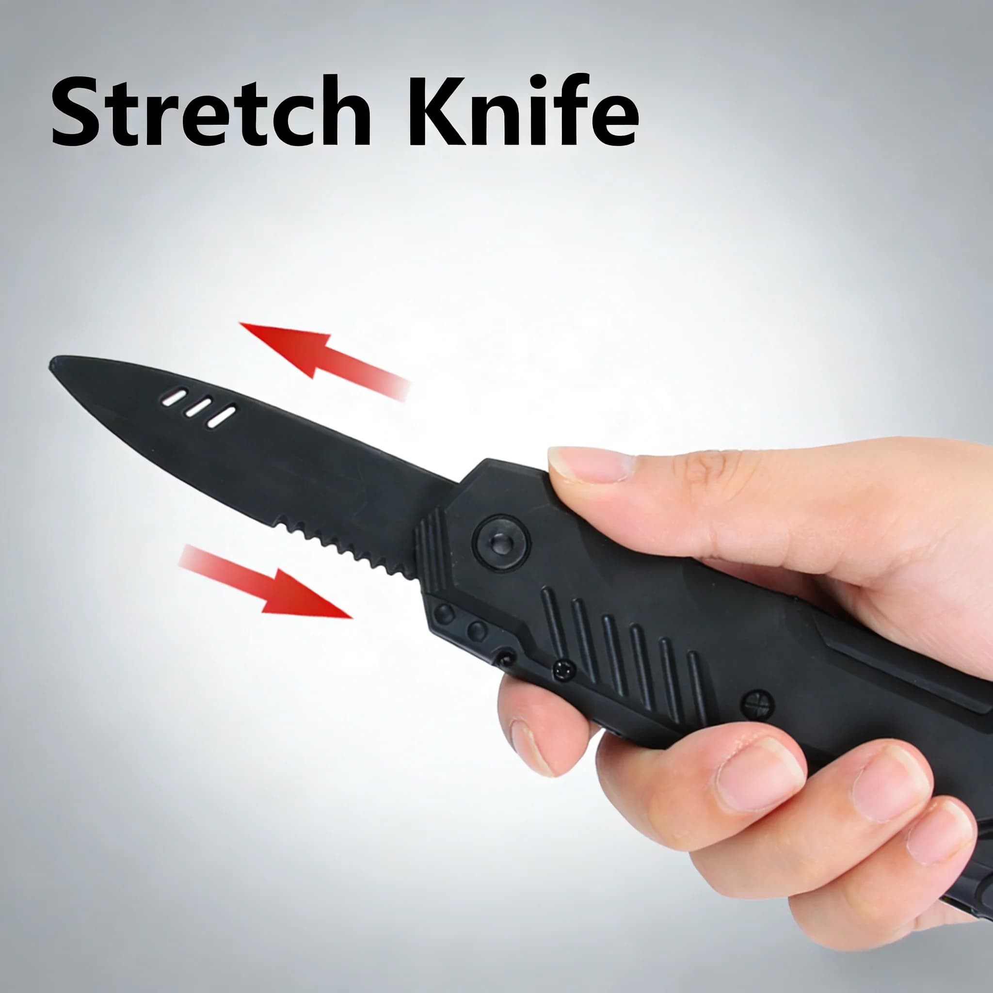 Coltello Finto Retrattile di Halloween, Lama Telescopica che Scompare, Accessorio per Costume, Decorazione per Feste, Giocattolo Magico per Scherzi
