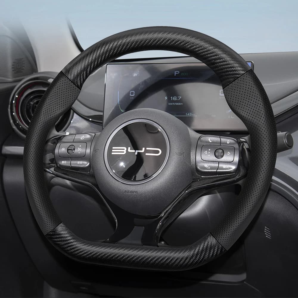 Breathable Leather Cover with Opaca Carbon Fiber Texture, Suitable for Byd Dolphin, Mini Seal, Act 3, King