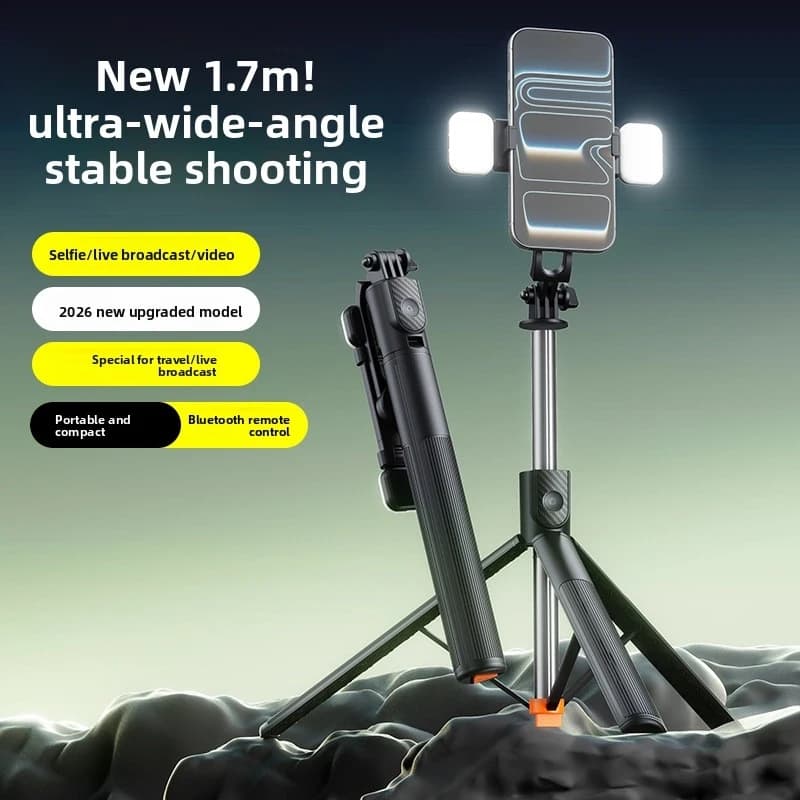 X5se 1.7m Asta Selfie Bluetooth All-in-One con Treppiede da Tavolo per Streaming Live da Telefono