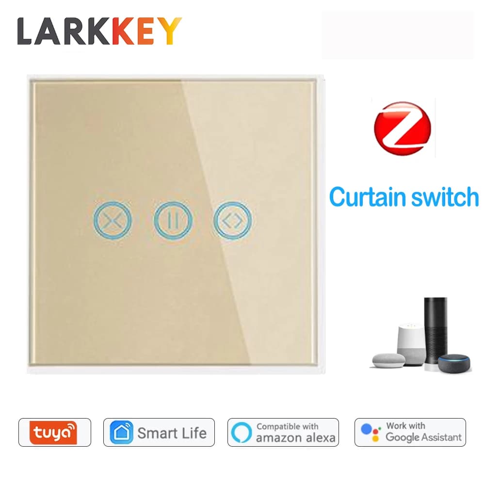 Zigbee Standard UE Smart Curtain Switch Tende Roller Shutter con Touch Switch Controllo vocale Funziona con Tuya Google Smart Home