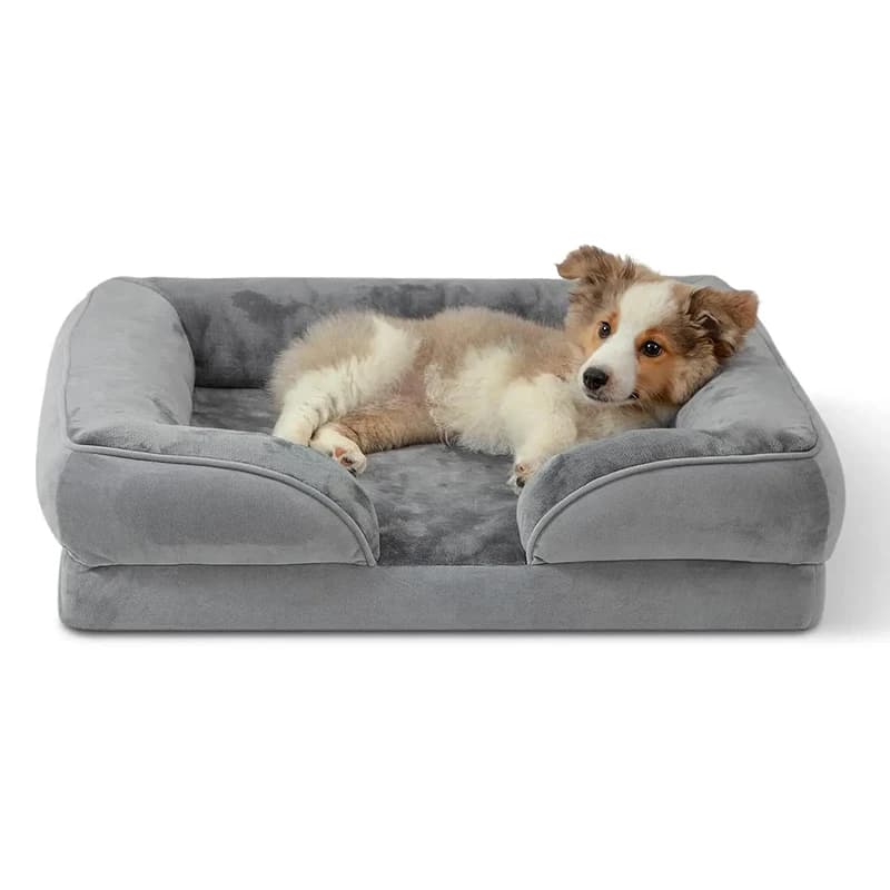 Letto invernale per cani ortopedico impermeabile lavabile, letto per animali di medie dimensioni con copertura rimovibile, divano antidolorifico articolare per cani gatti
