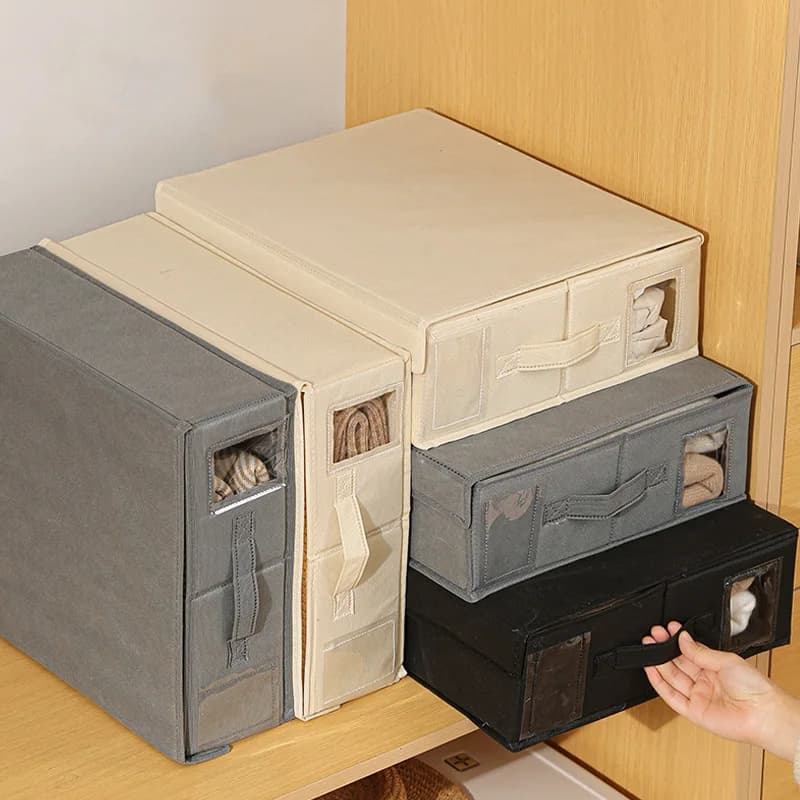 Organizzatori di biancheria da letto multiuso salvaspazio Scatola portaoggetti pieghevole Organizzatori di vestiti Scatola portaoggetti per lenzuolo di vestiti