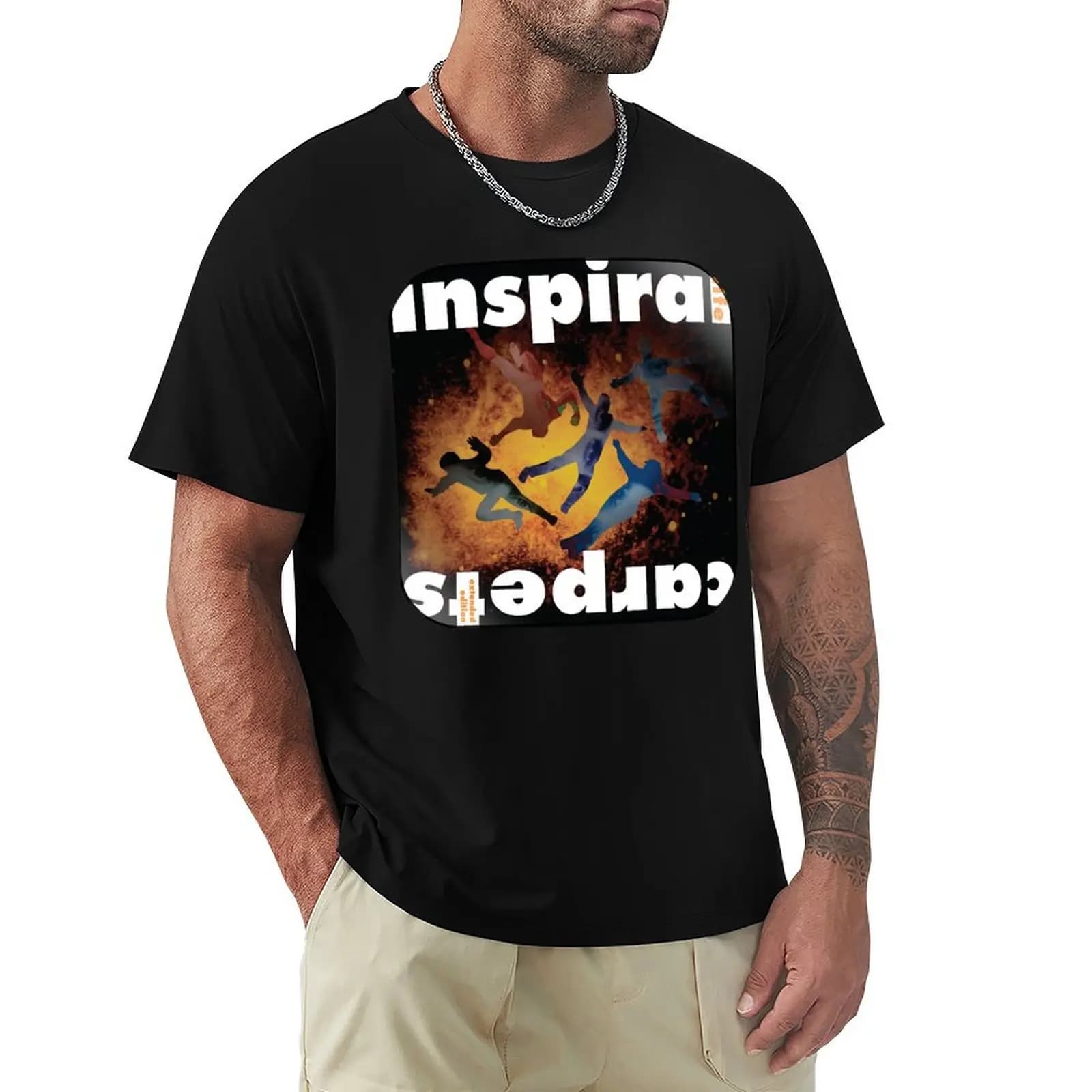 inspiral carpets T-Shirt Basic Solid Color Short Sleeve T-Shirt