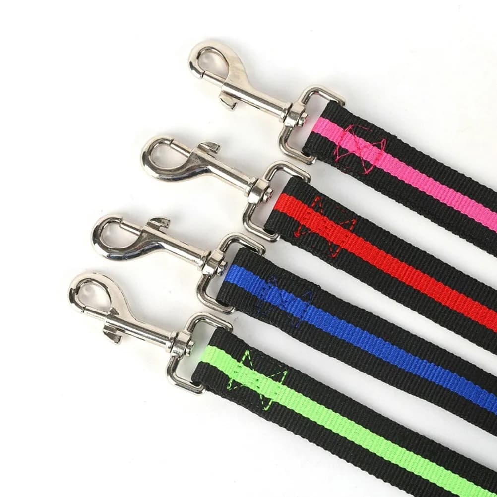 Hands Free Waist Dog Leash Pink Elastic Strong Nylon Bungee Pet Leash for Running Jogging Hiking Waist Dog Walker