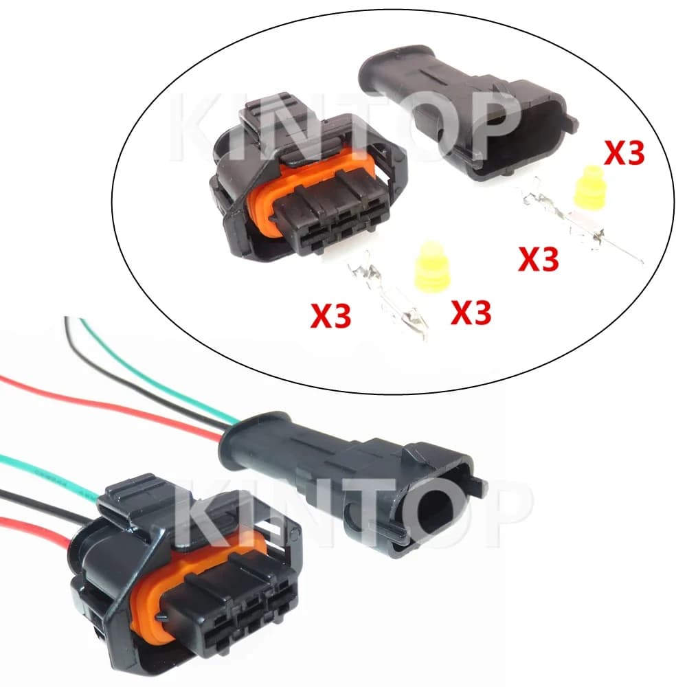 1 set di 3 pin 1928404073 1928403110 1928403966 Connettore impermeabile per auto con presa per cablaggio sensore albero a camme automatico per assemblaggio CA