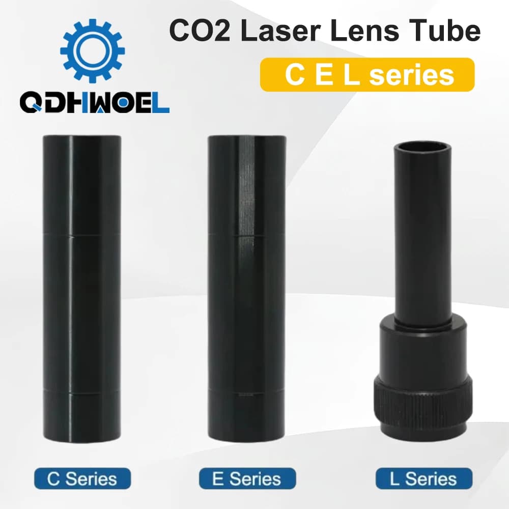 QDHWOEL Tubo per obiettivo laser CO2 OD 24mm 25mm per obiettivo D20 F50.8 F63.5 F101.6 Testa per incisione taglio laser