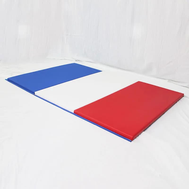 PU folding yoga mat + EPE thick 2 inches for school and home