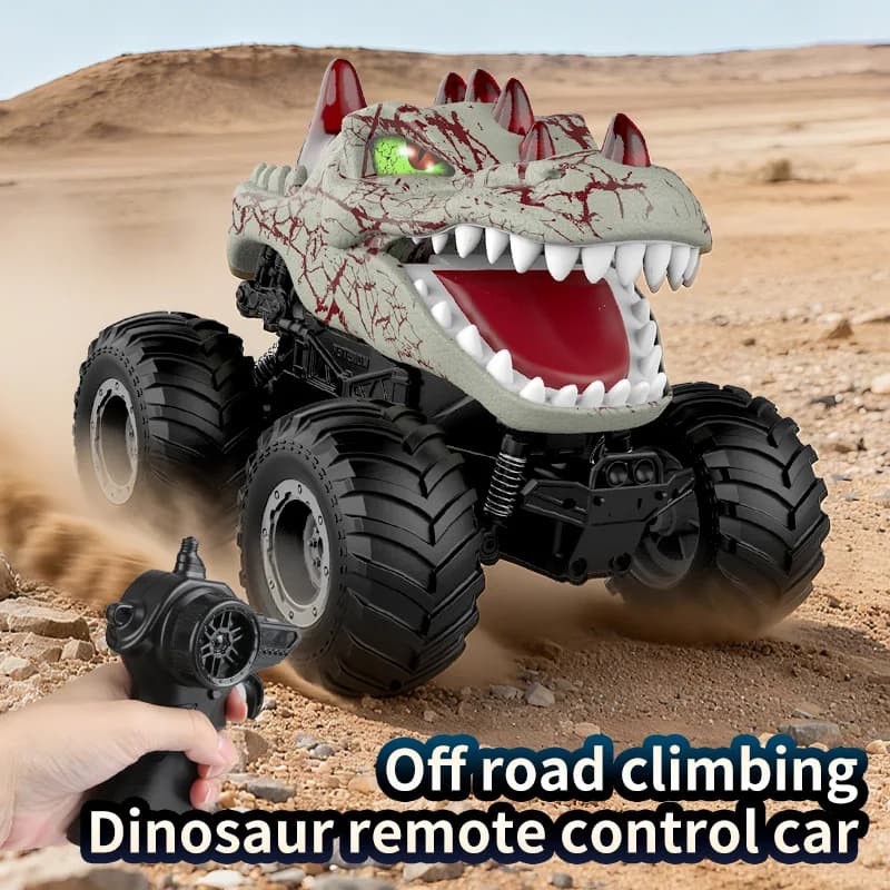 Cool Stuff Toy Car Regalo divertente: modello di auto telecomandata con dinosauro Kawaii, auto da arrampicata fuoristrada Rc, camion dei mostri, giocattoli per bambini