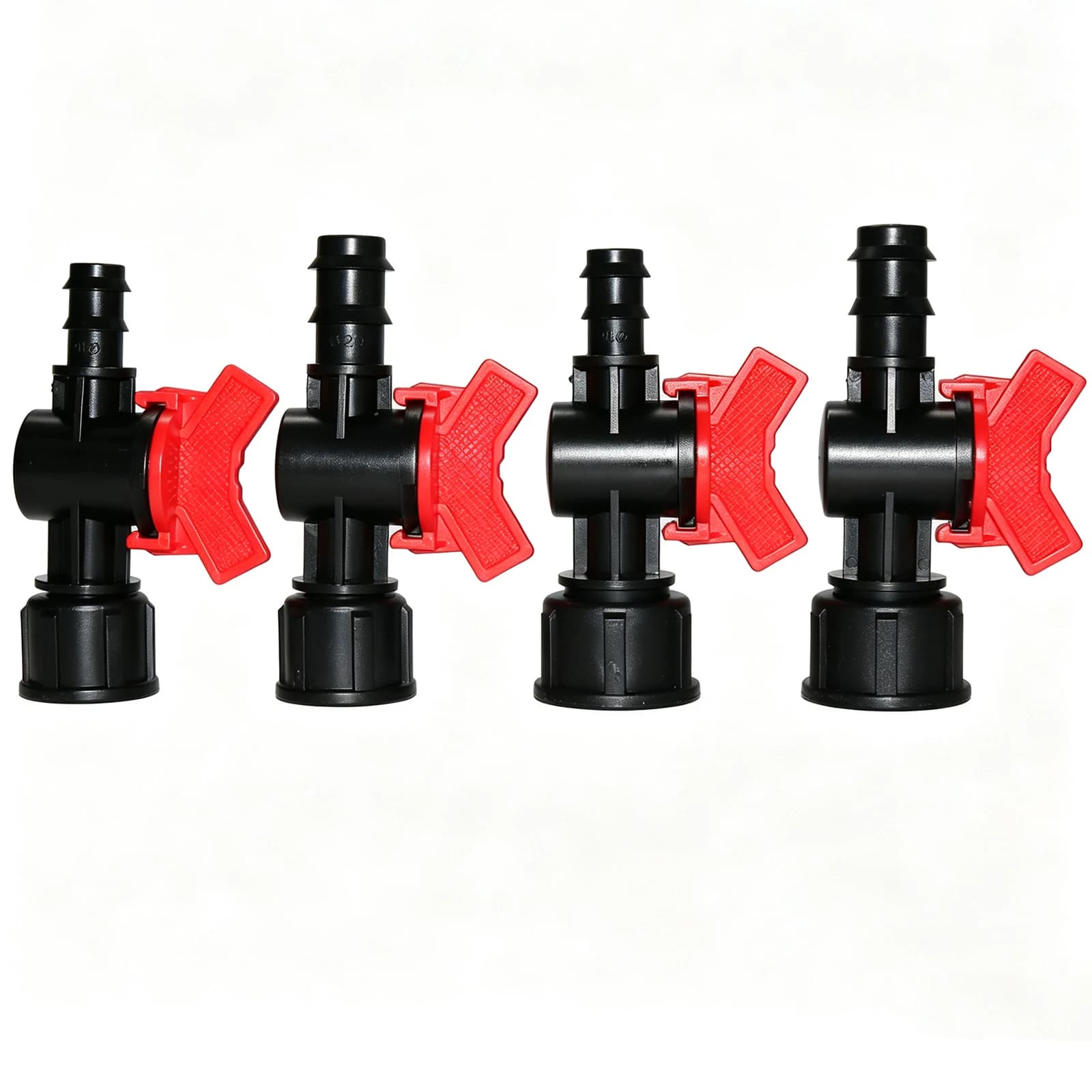 Valvola a sfera con attacco a barb di 16/20mm, connettore per tubo da giardino, adattatore per rubinetto, raccordi per sistema di irrigazione a goccia, valvola di intercettazione per il controllo dell'acqua, tubo.