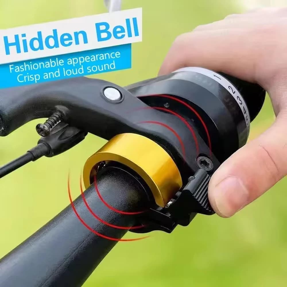 Campanello Originale in Lega per Bicicletta, Clacson MTB, Suoneria per Bici, Allarme Sonoro per Sicurezza Ciclismo, Accessorio per Manubrio Bici