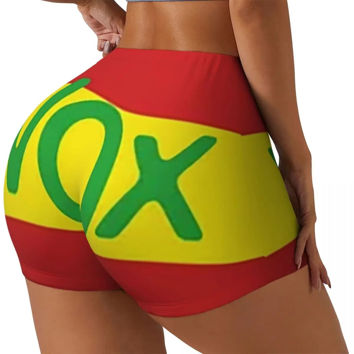 Logo personalizzato Espana Vox Spagna Festa politica Donne spagnole Allenamento in palestra Pantaloncini da corsa Pantaloncini da yoga per motociclisti da pallavolo atletico