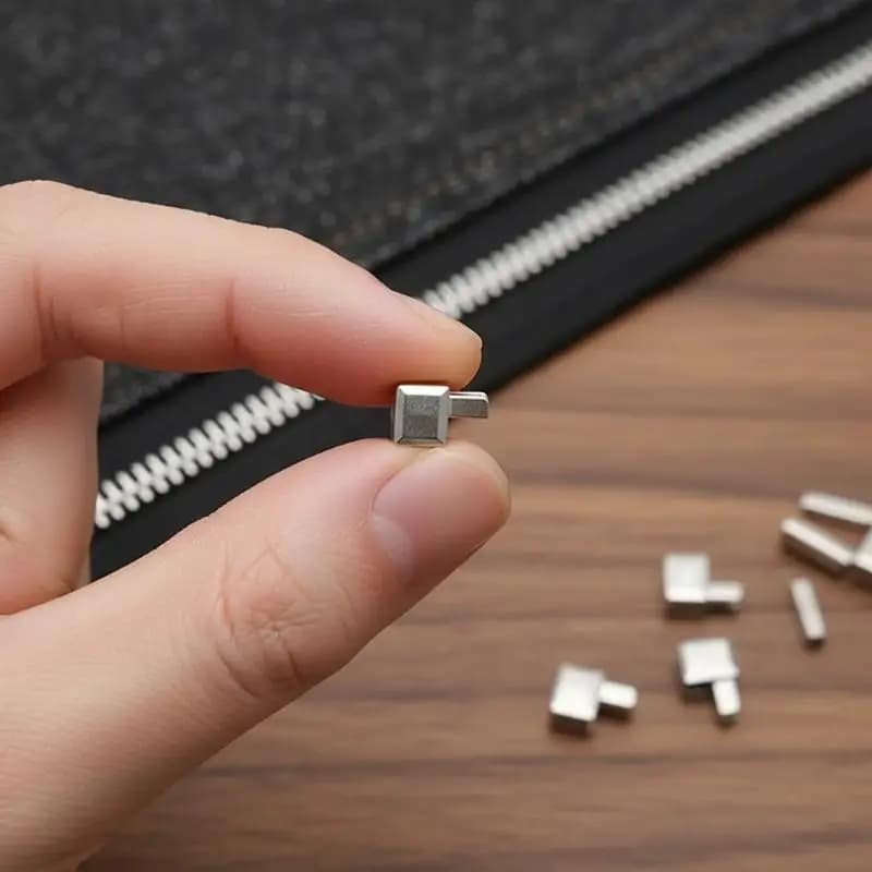 Kit di Riparazione Cerniere in Metallo, 10 Pezzi, Accessori per Cucito Fai-da-Te per Borse, Giacche e Pantaloni
