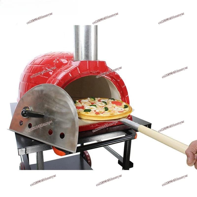 Forno per Pizza da Esterno a Camino, Forno per Pizza in Ceramica da Tavolo da 26 Pollici per Sala da Pranzo