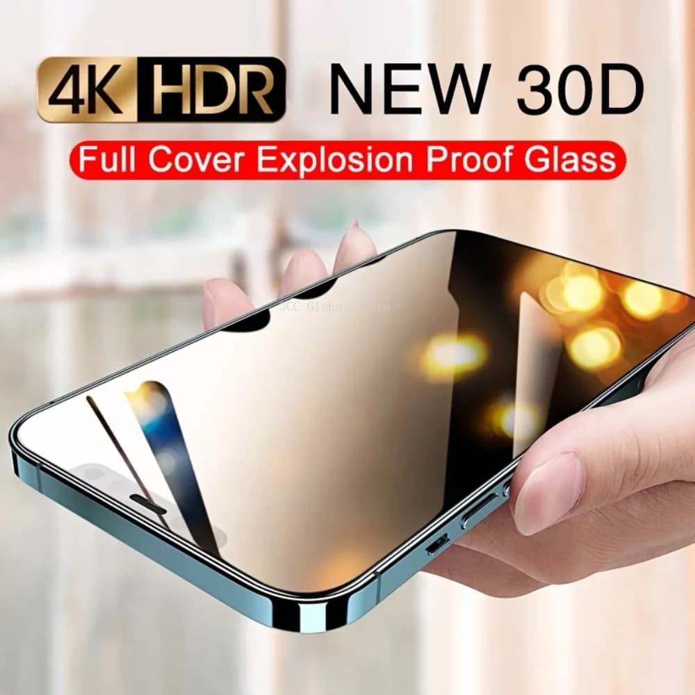 3 pz 30D Full Cover vetro protettivo per iPhone 13 12 11 14 PRO MAX X XR protezione dello schermo per IPhone 7 8 14 Plus vetro temperato