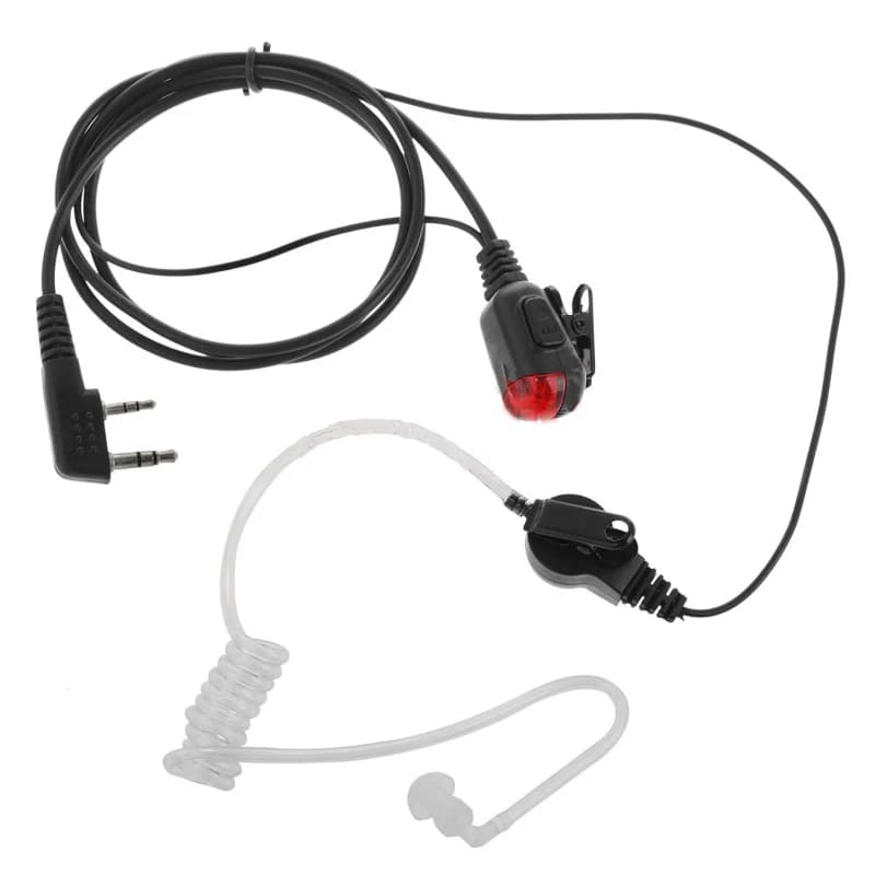 10x Sicurezza Covert Auricolare Acustico Auricolare Microfono PTT Per Kenwood Baofeng Wouxun Quansheng Puxing 2Pin Radio Walkie Talkie