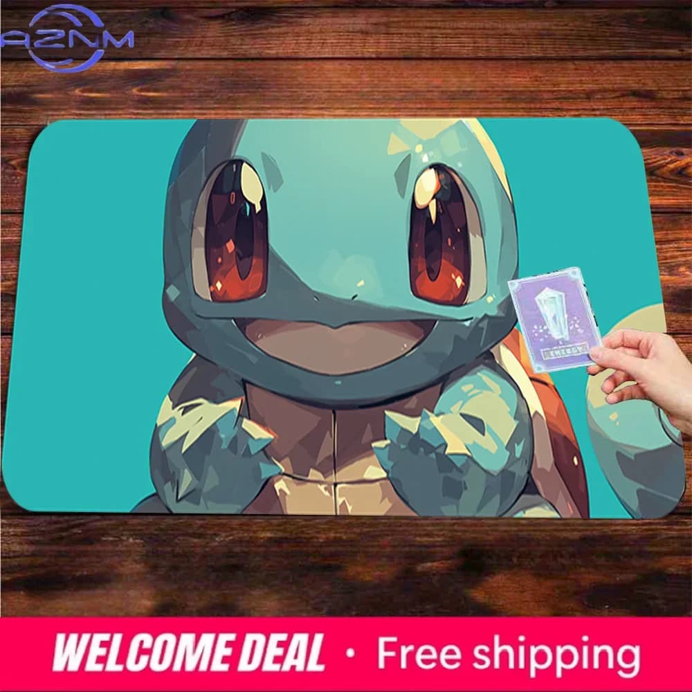 Simpatico tappetino per mouse da gioco Teal Squirtle, tappetino da scrivania antiscivolo