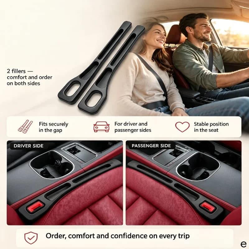 For Hybrid Car Seat Gap Filler Between Seats Crevice Filling Accessories Box Interior Decoration Items Auto Accessories