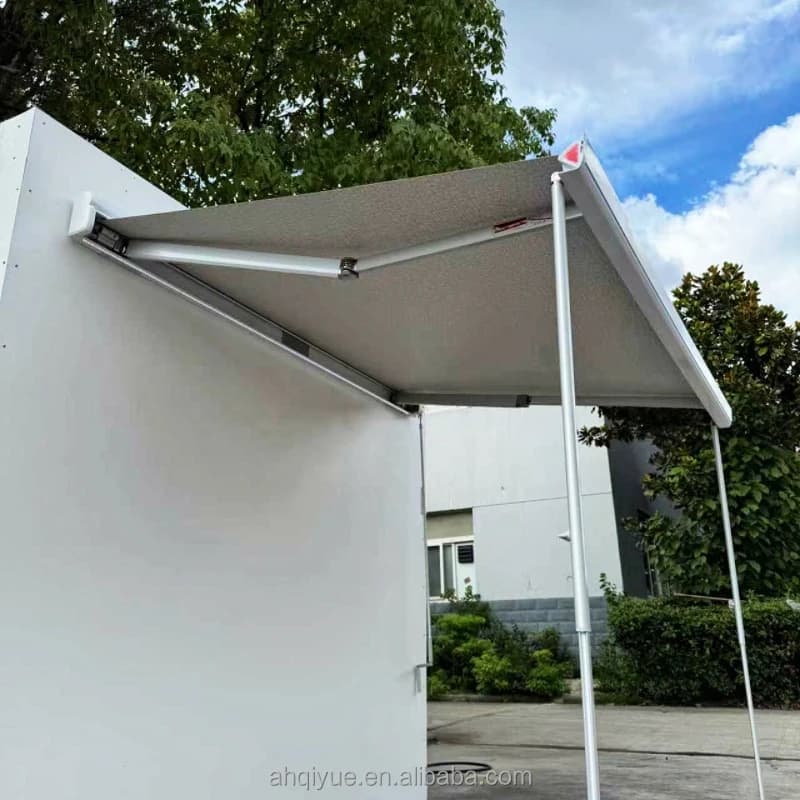RV Exterior Accessories 3.0*2.5M Manual Control Side Awning Waterproof Retractable Motorhome Cassette Awning Sunshade