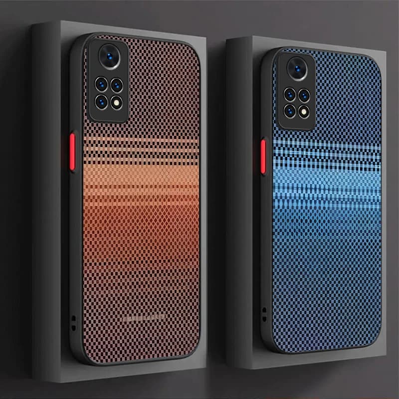 Custodia per PC per Xiaomi Redmi Note 14 13 12 11 Pro Plus 5G 12S 11S 10S 10 9 Redmi 14C 13C 12C 12 4G A3 A3X Moda Vera fibra aramidica