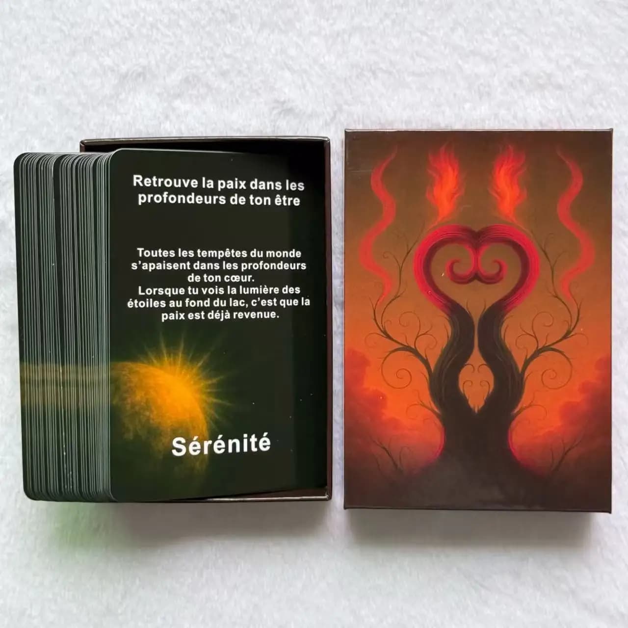 Carte Oracle francesi, 48 biglietti con messaggi dell'Universo, lettura quotidiana e chiarezza interna, 12x8 cm, Mazzo Oracle Spirit Cosmic, 14+