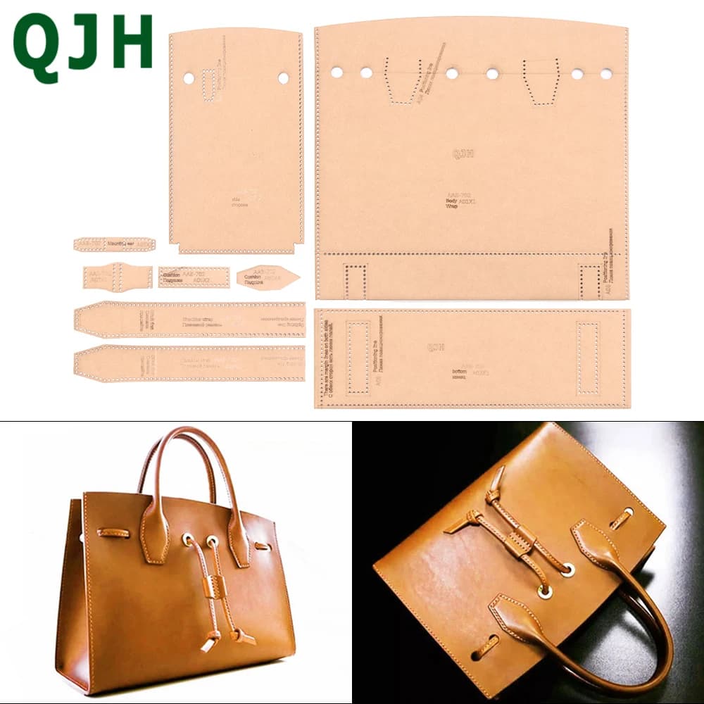 Modello di disegno in carta Kraft Fai da te fatto a mano in pelle artigianale borsa a tracolla borsa a tracolla modello acrilico modello di design per cucire