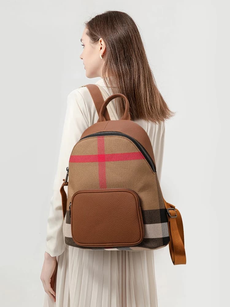 Borsa a tracolla elegante in pelle di vacchetta scozzese premium da donna in pelle di moda 2025 nuovo stile