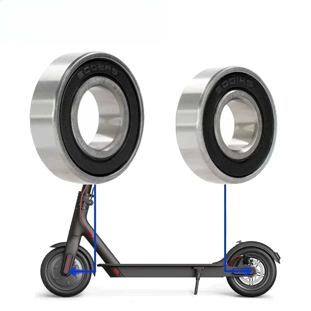 For Xiaomi M365 Pro 1S Electric Scooter 6001RS /6002RS Auxiliary Wheel Ball Bearings Motor Bearing Rear Wheel Hub Ball Bearings