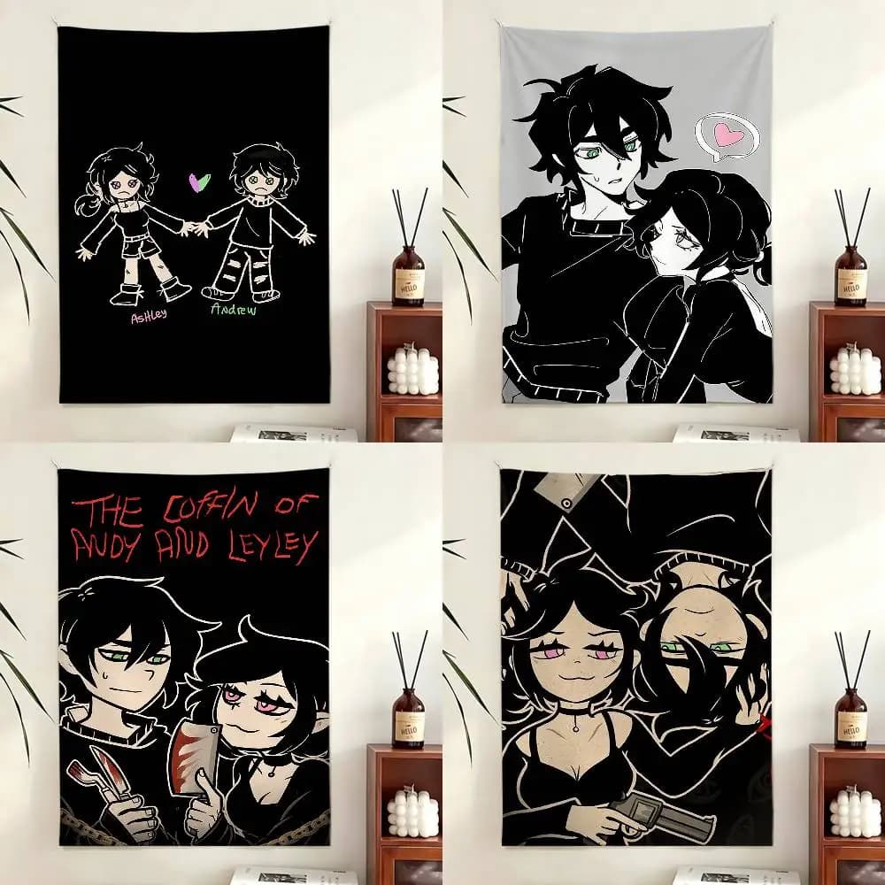 TCOA-The Coffin Of A-Andy AL-And Leyley Flags Wall Hanging Tapestry Outdoor Garage Room Decorative flag Background Blanket