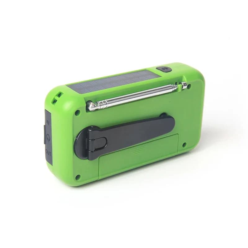 Torcia solare Radio Pannello solare ricaricabile Manovella portatile AM/FM/NOAA Radio di emergenza 2000ma Caricatore per telefono Power Bank