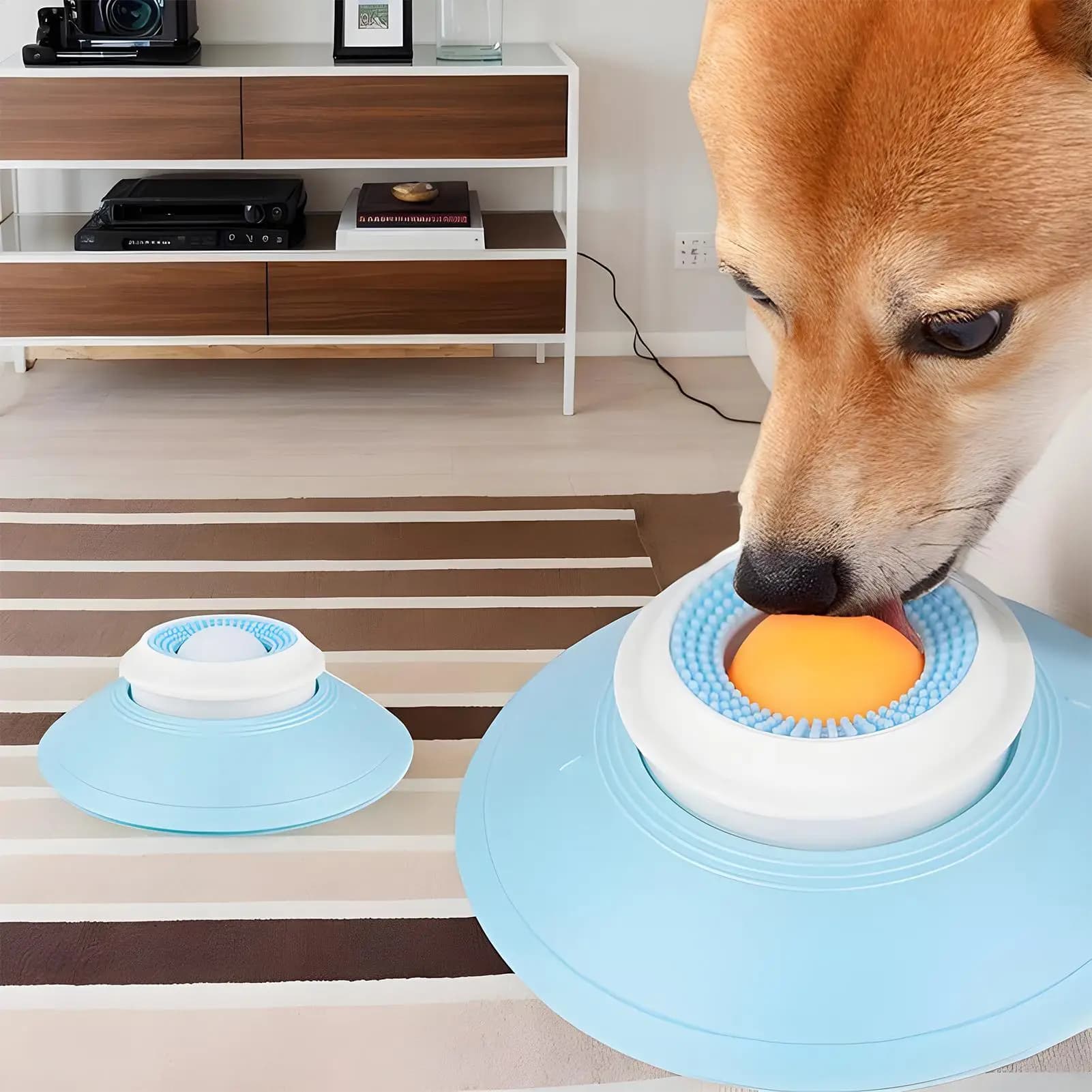 Tappetino per leccare cani Dispenser anti-soffocamento per dolcetti per animali domestici Cibo lento Giocattoli per arricchimento per animali domestici Forniture per animali domestici per il bagno e l'addestramento