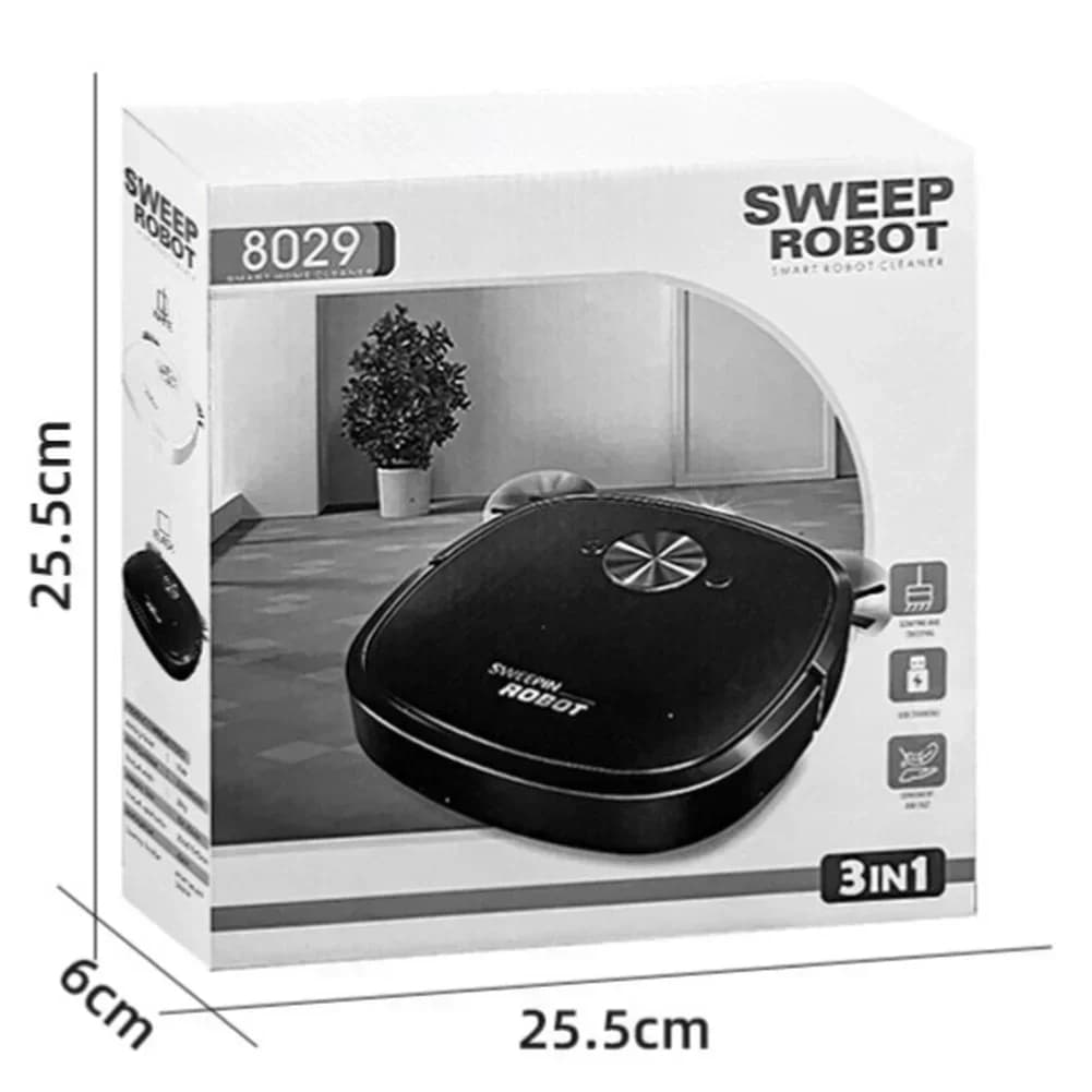 1pcs USB Charging Robot Vacuum Cleaner Mop Sweep 3 In 1 Smart Auto Cleaning Machine For Hygienic Home Floor Maintenance