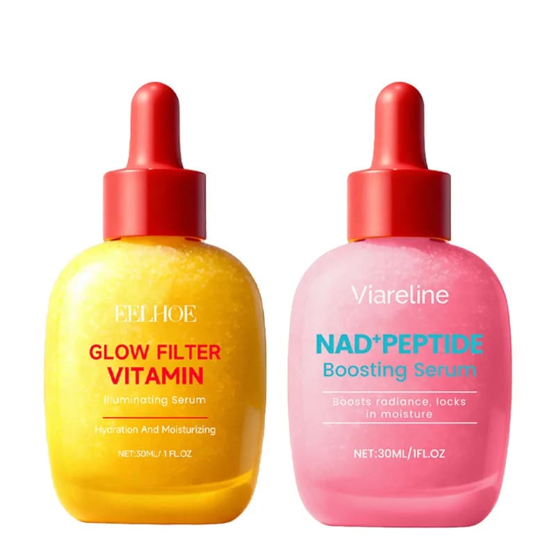 Serum Illuminating to Vitamin C with Bakuchiol and Niacinamide - Serum Rassodante and Reduced Pori with Ceramide and Hyaluronic Acid