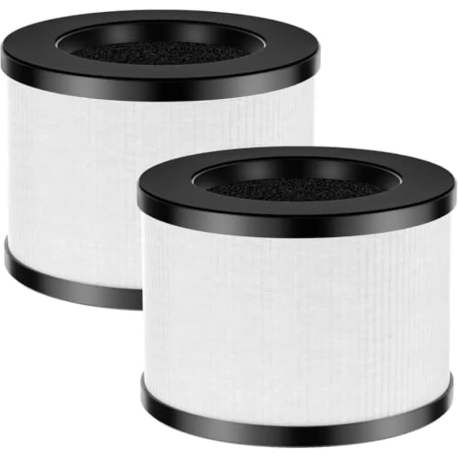 Filtro di Ricambio per Purificatore d'Aria 3-in-1 con Filtro a Carbone Attivo ad Alta Efficienza Bianco per Depuratori d'Aria Domestici e per Ambienti