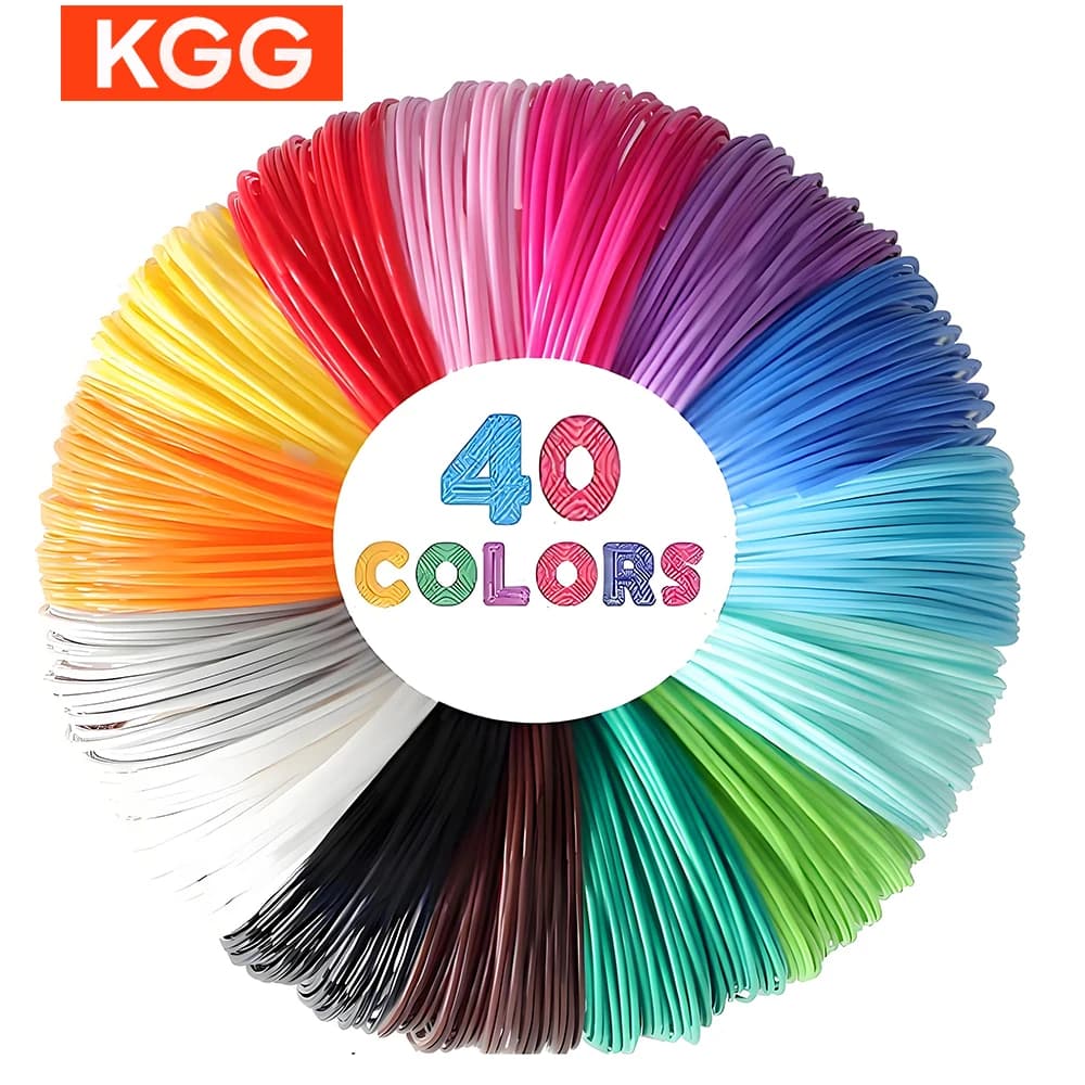 Filament PLA to 40 colors for 3D pen printing 36M 50M 100M 150M 200M Safe plastic refill for 3D children's print pens