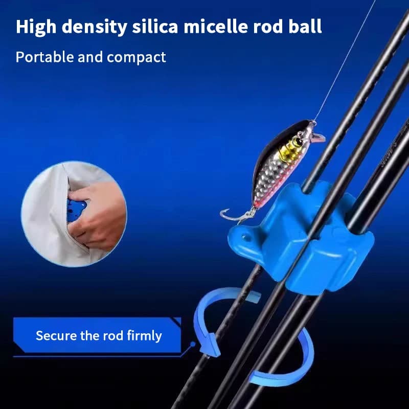 5/10 pezzi porta canna da pesca portatile palla pacchetto palla accessori per riporre la pesca canna da pesca cintura con esca strumento canna da pesca