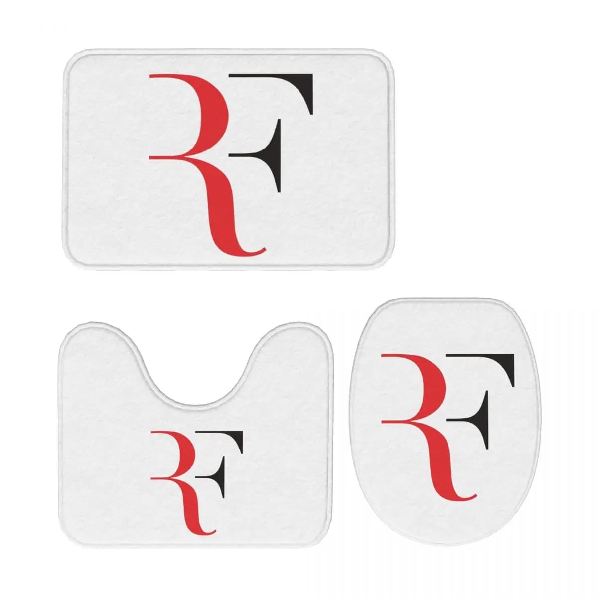 Roger Federer 3 pezzi tappetino da bagno set da bagno copriwater decorazioni per la casa tappeto antiscivolo
