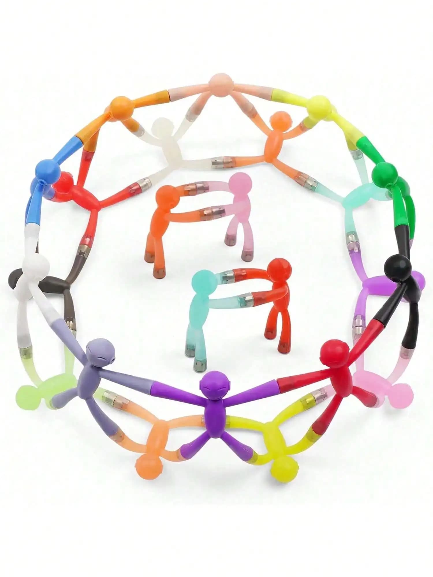 Creative Toy Man Rubber Climber on Wall with Strong Magnets, Man Man Refrigerator Magnet Hands in Hand