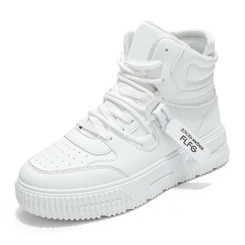 New Fashion Casual Gymnastics Shoes High Skateboard Shoes Men and Women's Boots Trends Two-tone Wear Resistant Couples