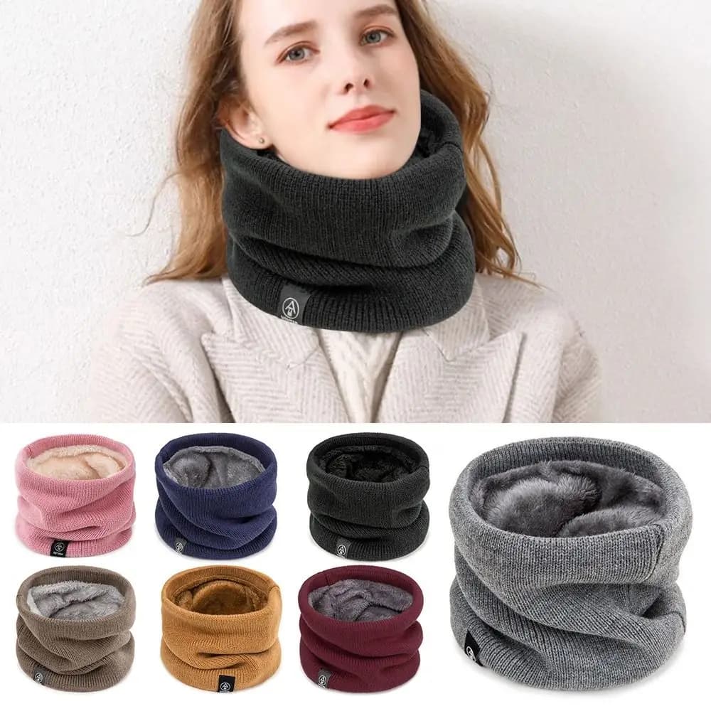 Winter scarf with soft protection for neck warm and often neck scarves in winter solid color