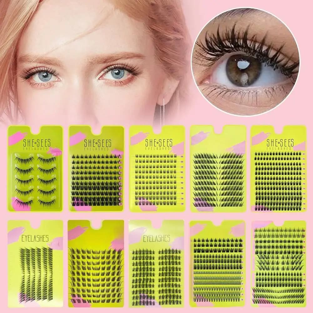 Extension fake eyelashes with natural bunch Volume Strip for soft and thin cat eyes for party makeup Thin cat eyelashes
