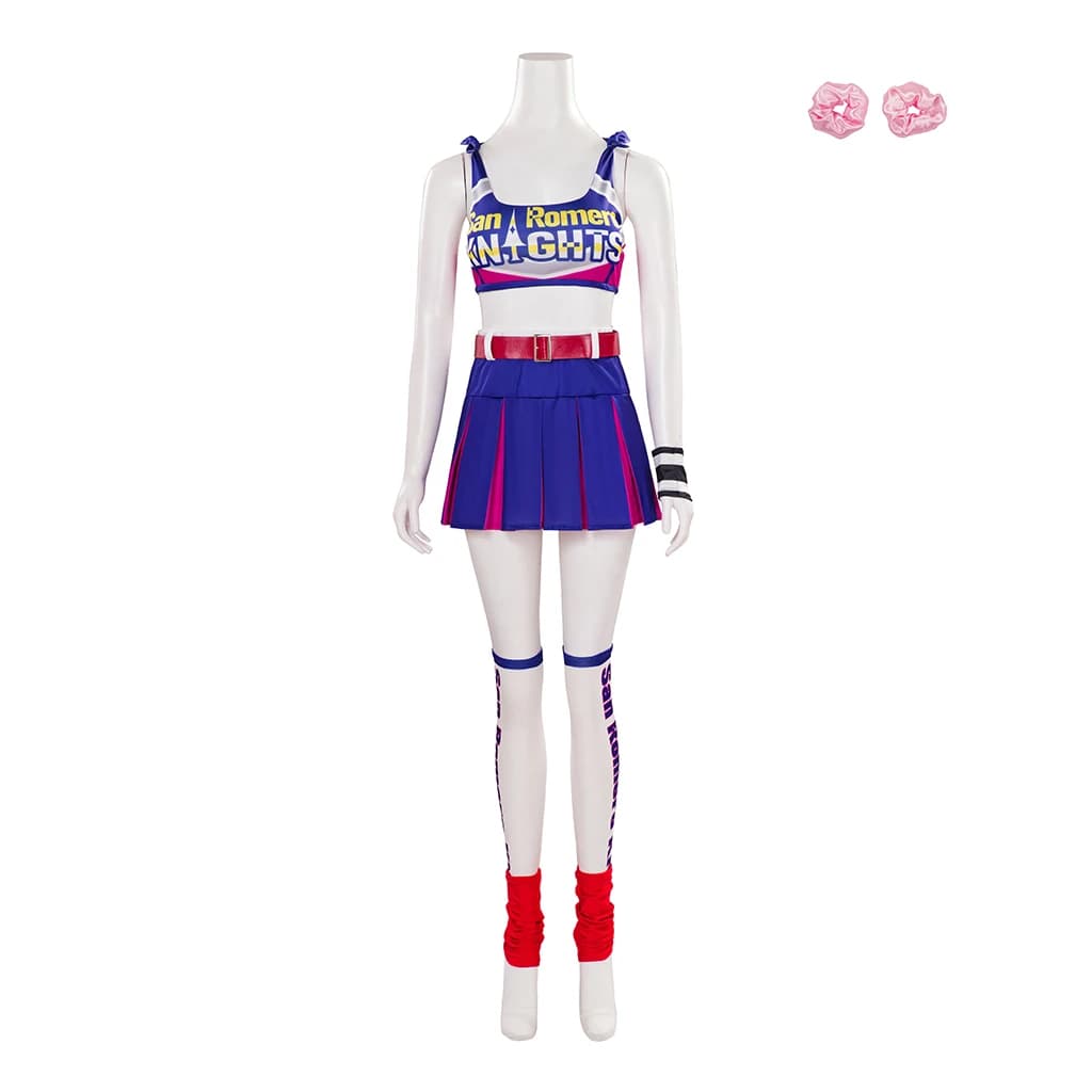 Game Juliet Starling Cosplay Costume Adult Women Sexy Crop Top Skirt Full Set Fantasy Halloween Party Cheerleading Uniform
