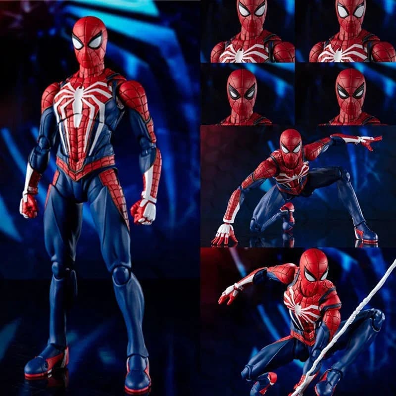 Action Figure Spiderman PS4 Avengers, PS4 Game Edition, Updated Version, Hot Toys for Boys, Gift Idea